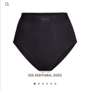 SKIMS NWT - Cotton Rib Brief - Soot - Size XS